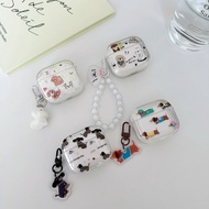 Earphone Case i12 i11 i13 Cartoon Transparent Embossed 1 2 3 Bluetooth gen gen1 gen2 Wireless Pro Ai