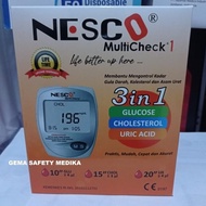 Alat Nesco MultiCheck - Alat Tes Gula Darah, Kolesterol, Asam Urat
