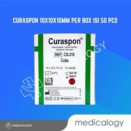 Curapon Dental Cube Sterile Gelatine Sponge 10x10x10mm Per Box contains 50 pcs Paint CS-310