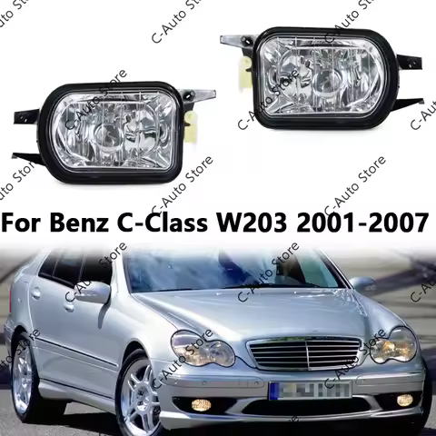 Car Front Bumper Fog Lights Lamp Fog Light Without Bulb For Benz C-Class W203 2001-2007 2158200556 2