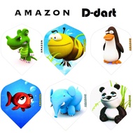 AMAZON Dart Flights - STANDARD Amazon 3D Life Animal Extra Strong Darts Flight (SAYAP ARROW)