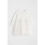 [HM AUTH] girls' lace flared dress, cute princess dress, size 4-6m to 3-4y