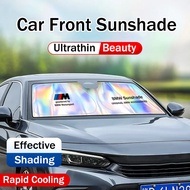 Car Windshield Sun Shade Blocks UV Rays Metallic Foldable Car Front Window Sun Visor Protector Sunsh