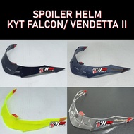 KYT Vendetta Spoiler/ FALCON - KYT Helmet Spoiler FALCON, Vendetta 2 Spoiler Spoiler FRFALCON
