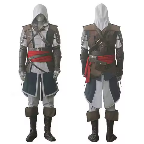 Uniform Outfits Complete Customization Suit Halloween PartyAssassins Cosplay Edward Costume Creed Bl