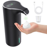 Automatic Soap Dispenser Black Foam Soap Dispenser Rechargeable Non-Contact Automatic Soap Dispenser for Bathroom