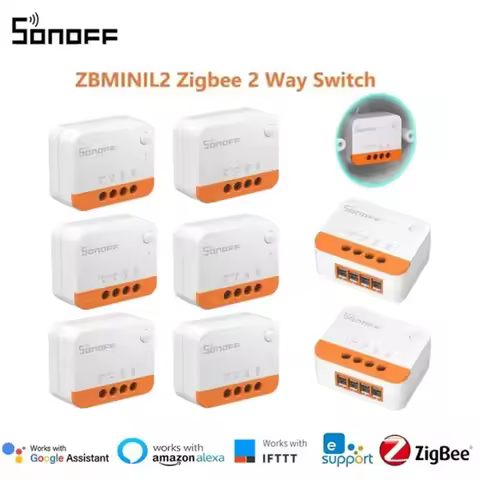 SONOFF ZBMINI-L2 Zigbee DIY Mini Smart Switch Module No Neutral Wire Required Switch Work With Alexa