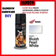 SAMURAI H231 AEROSOL SPRAY PAINT HONDA BLUISH PEARL WHITE 400ML (SABAH DAN SARAWAK TIDAK BOLEH POST)
