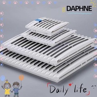 DAPHNE Shutters Fan Grille, ABS Without Fan Cabinet Ventilation Filter, White Fan Filter