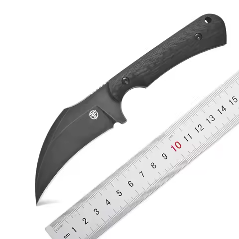 Eafengrow FF123 Fixed Blade Knife VG10 Steel Carbon Fiber Handle Full Tang Knifes for Camping Work S