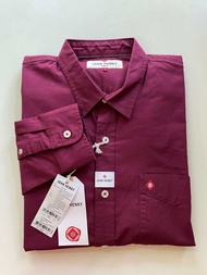 John Henry เสื้อเชิ้ตผู้ชาย cotton100% ใส่สบาย ทรงslim  ของแท้100%