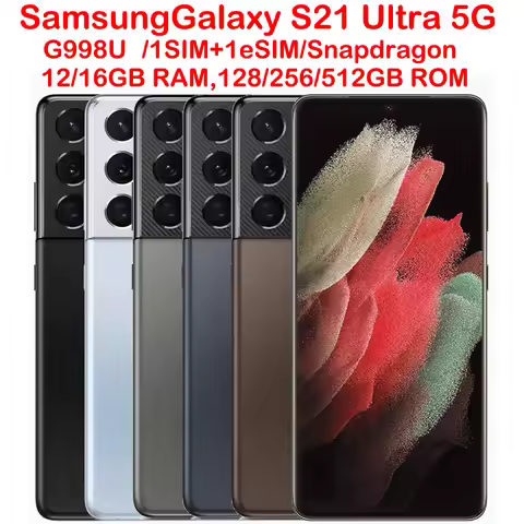 Samsung Galaxy S21 Ultra 5G G998U Smart Android Phone 6.8-inch Samsung Smartphone 5000mAh Four Camer