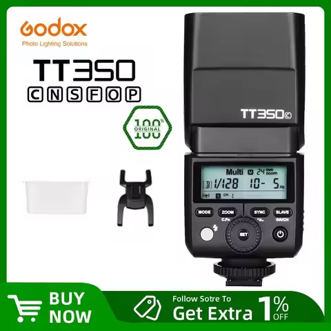 Godox TT350 Mini Speedlite TT350C TT350N TT350S TT350F TT350O TT350P Camera Flash TTL HSS for Canon 