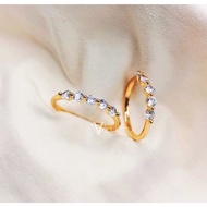 [VJ] Ring “Minimalist CZ” Wedding, Anniversary, Engagement Ring <SPT5> 999.9 Gold Plated <Cincin Per