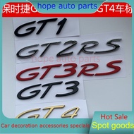 NEW Upgrade Porsche 911 car logo sticker modified GT1 GT2 GT3 GT4 RS GT2RS  GT3RS  Rear end English 