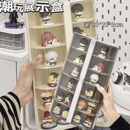 现货桌面透明扭蛋萌粒收纳盒风多层吧唧谷子高颜值好物推荐展示盒4.25 In-stock desktop transparent gacha capsule storage box, multi-lay