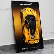 กรอบรูปแบบติดผนังสำหรับการจัดแสดงโมเดลรถแข่ง McLaren P1 รุ่น 42172 ของ Lego สำหรับผู้ใหญ่ อุปกรณ์เสร