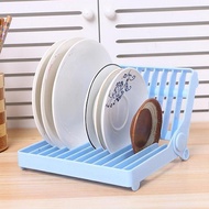 Plastic Dish Plate Utensil Rack Kitchen Sink Drainer Draining Holder Collapsible Drain Dish Rack Dis