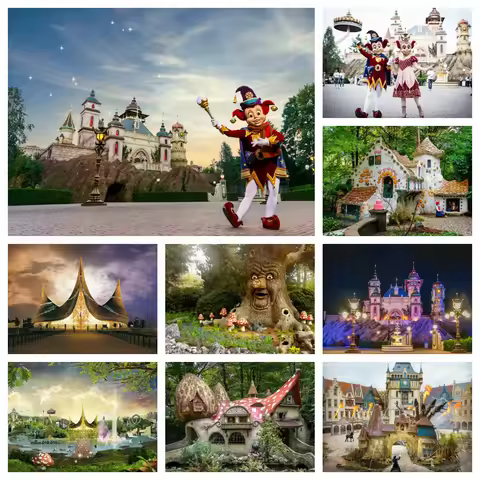 Netherlands Efteling Park Diamond Painting Fantasy Children's Paradise Landscape Cross Stitch Mosaic