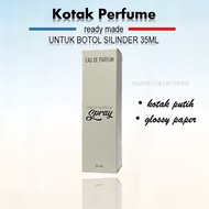 KOTAK PERFUME /PERFUME BOX GLOSSY PAPER (READY MADE) UNTUK BOTOL SILINDER 35 ML