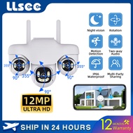 LLSEE V380 Pro Three Lens HD 10x Zoom Solar Camera 4G CCTV Outdoor Waterproof IP66 Security Camera S