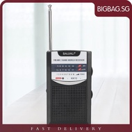 [bigbag.sg] Outdoor Radio Telescopic Antenna Stereo Radio AM/FM Pocket Radio for Indoor Home