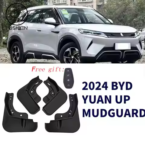 4pcs Black Mud Flaps For BYD Yuan Pro Yuan UP EV 2023 2024 Mudflaps Splash Guards Mud Flap Front Rea
