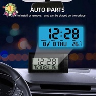 Car Thermometer, Temperature Detection, Car Electronic Watch, Car Calendar Watch, Luminous Temperatu