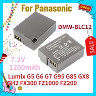 DMW-BLC12 7.2V 1200mAh Camera Battery For Panasonic Lumix G5 G6 G7 G95 G85 GX8 GH2 FX300 FZ1000 FZ20
