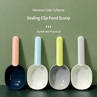 Pet Food Scoop with Sealing Clip Dog Cat Food Measuring Spoon Multifunctional Pet Feeder Spoon for K