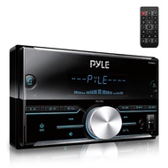 Pyle DSP Stereo Receiver Power Amplifier, Bluetooth Compatible, 300 Watt Vehicle Head Unit, 2/3 Way 
