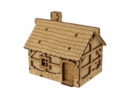 TowerRex Small House DND Terrain Building - DND Accessories for Dungeons & Dragons, Pathfinder, Warh