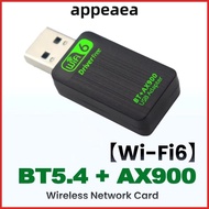APPEAEA Wireless  Card, WiFi 6 AX900 Plastic WiFi Adapter, Creative Dual Band Efficient Mini Size US