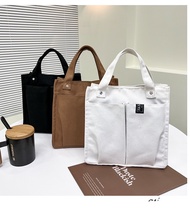 No.123 Fashion unisex Factory price wholesale Korean design canvas bag 2 handle Katsa sling bag casu