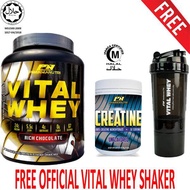 Vital Whey Halal 2kg/4.41lbs 100% Whey Isolate With 24g Protein 67 Servings(Chocolate Milkshake) + P