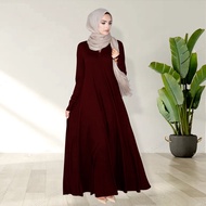 Flary Jubah Abaya Muslimah Long Sleeves Terkini Feysen Dress - Diana