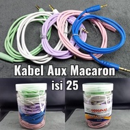 Macaron AUX Cable Jack Audio Aux Jack Cable 3.5mm to 3.5mm 1meter Macaraon AUX Cable
