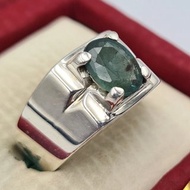 未加熱未處理大祖母綠戒指 天然綠色祖母綠寶石 尚比亞祖母綠