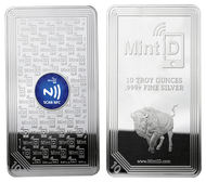 MintID Buffalo 10 oz .999+ Silver Bar 10oz