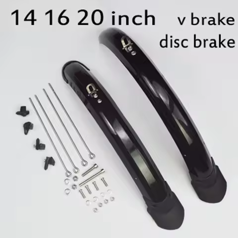 14 16 20 inch folding bike mudguard V brake disc brake bike fender front and rear mud guard folding 