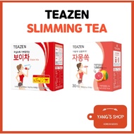 [TEAZEN] Korean Slimming Tea Powder 2 Types / 30 T / Diet Tea / Water Mix / Grapefruit Tea / Puer Te