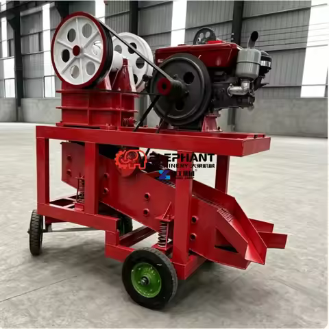 Mobile Screening Integrated Machine Stone Jaw Crusher PE220x350 Screener Rock Crusher 10ton Rock Cru