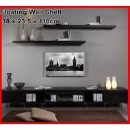 Rak Hiasan Dinding Rak Deco Bunga Rak Buku Rak TV 3.8 X 23.5 X 110CM Diy Floating Wall Shelf DB4