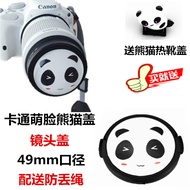 Canon EOS M50 M100 M3 M5 M6 M10 15-45 Micro Single Camera 49mm Panda Lens Cover