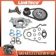Engine Parts Timing Chain Kit and Oil Pump Fit 4.8 5.3 5.7 6.0 V8 GAS For 97-20 Chevrolet GMC Buick 