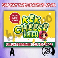 Sticker Kek Cheese Leleh Kalis Air | KAWAIIYO