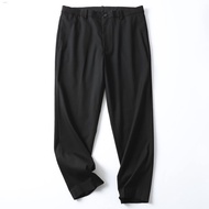 UNIQLO ของแท้ญี่ปุ่นหยวนบริสุทธิ์ดี!คุณห้องลองเสื้อที่บ้าน!เสื้อยืดผู้ชายสีพื้นตรงกางเกงโจ๊กเกอร์สบา