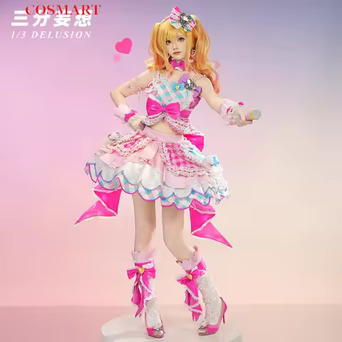 Three Point Delusion Aikatsu! Series Nijino Yume Women Cosplay Costume Cos Game Anime Party Uniform 