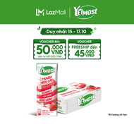 Thùng 48 Hộp Yomost Thạch Trái Cây Hương Dâu (48x180ml)