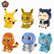 🍀Ready Stock Lboyu  Pikachu Pokemon Building Block Nano Block Toy